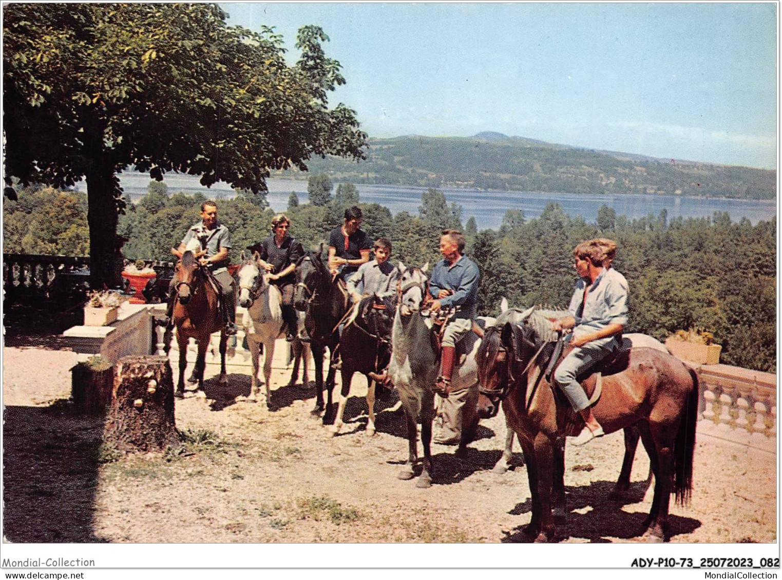 ADYP10-73-0851 - Le Lac D'AIGUEBELETTE - Equitation à L'hôtel Beausejour  - Aiguebelle