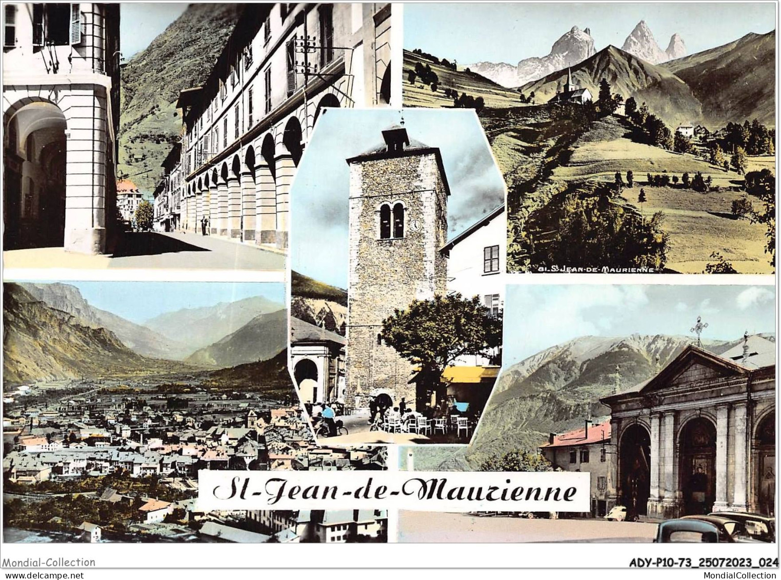 ADYP10-73-0822 - SAINT-JEAN-DE-MAURIENNE - Les Arcades - Montrond Et Les Aiguilles D'arves - Le Clocher - Vue Générale - Saint Jean De Maurienne