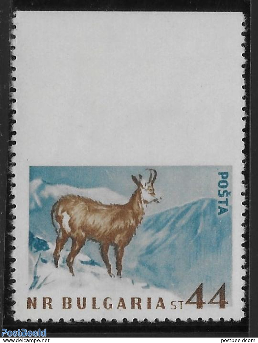 Bulgaria 1958 Imperforated Above., Mint NH, Nature - Various - Animals (others & Mixed) - Errors, Misprints, Plate Flaws - Neufs