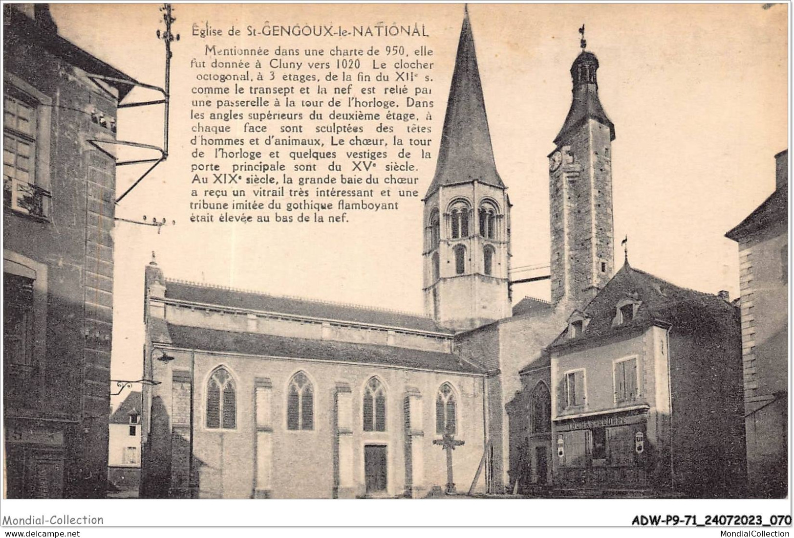 ADWP9-71-0830 - Eglise De SAINT-GENGOUX-LE-NATIONAL   - Chalon Sur Saone