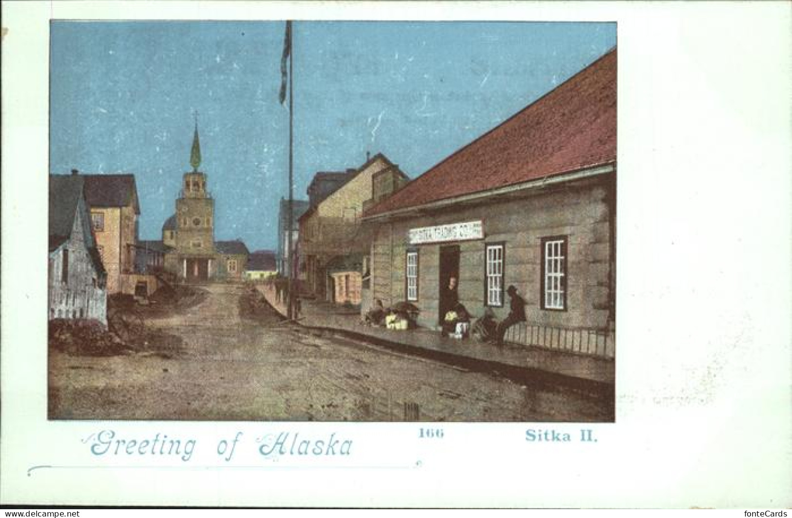 41326721 Alaska Partial View Of A Village Church  - Sonstige & Ohne Zuordnung