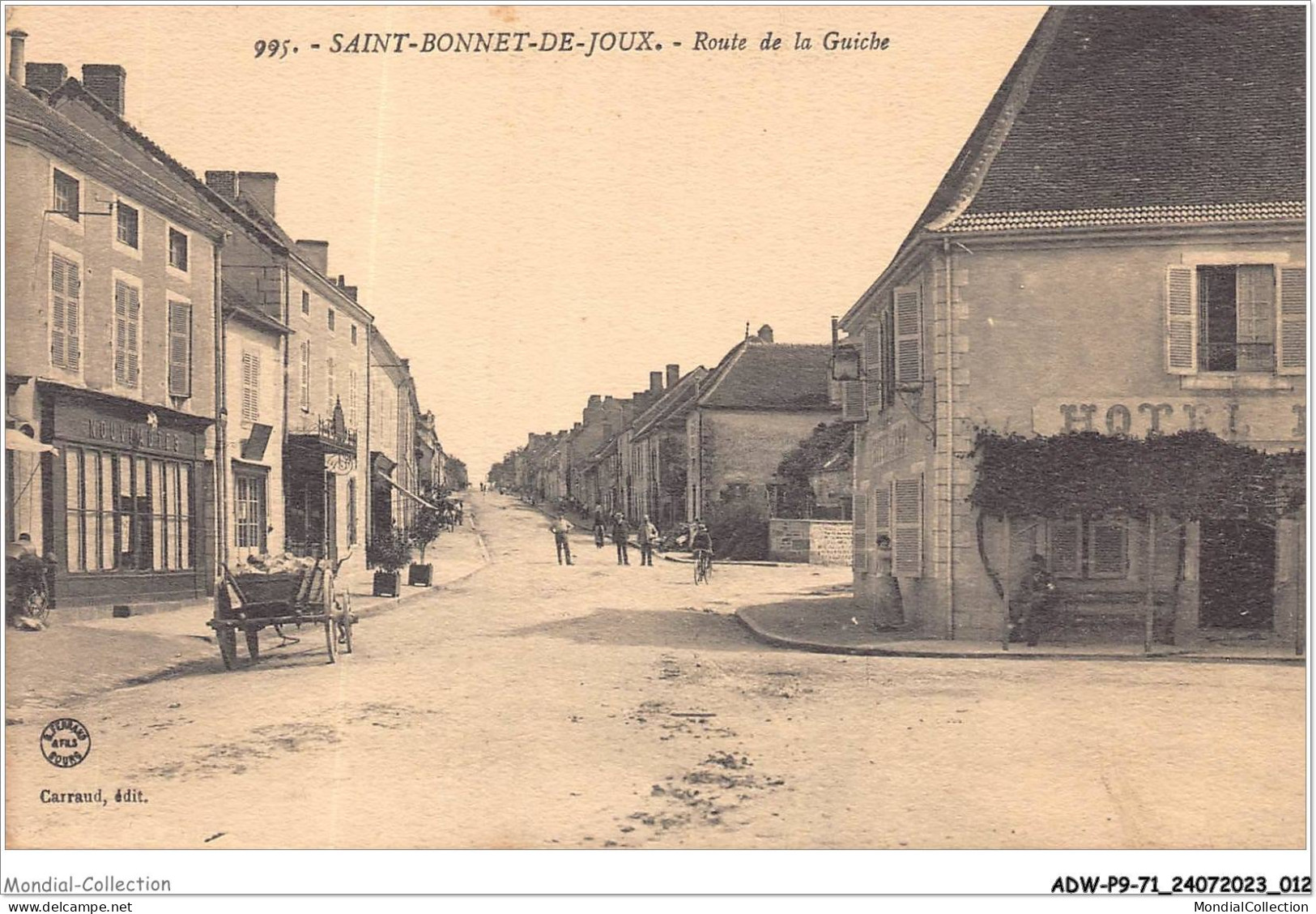 ADWP9-71-0801 - SAINT-BONNET-DE-JOUX - Route De La Guiche - Charolles