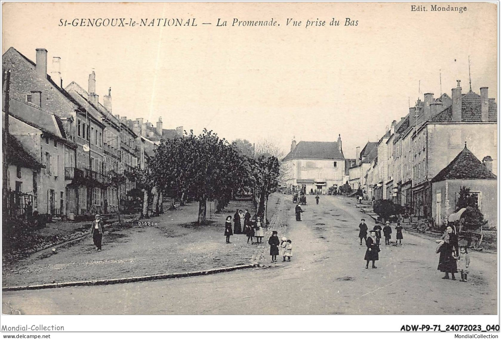 ADWP9-71-0815 - SAINT-GENGOUX-LE-NATIONAL - La Promenade - Vue Prise Du Bas - Chalon Sur Saone