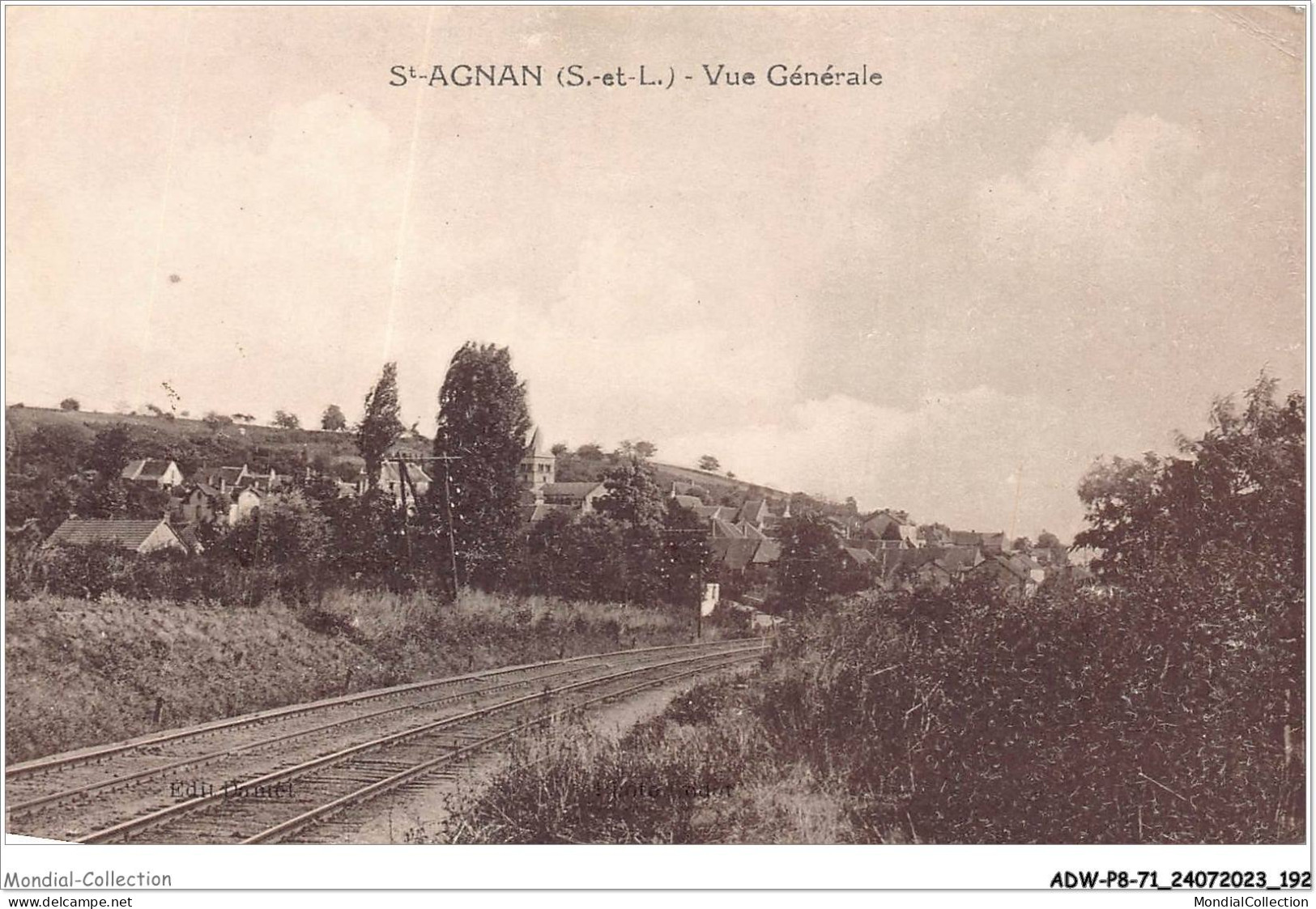 ADWP8-71-0791 - SAINT-AGNAN - Vue Générale  - Charolles