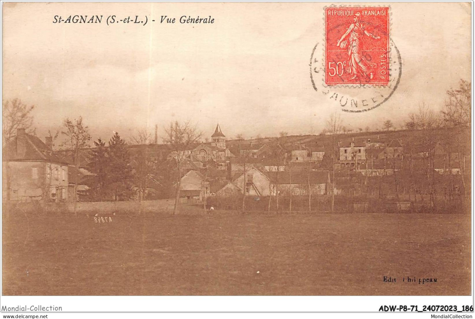 ADWP8-71-0788 - SAINT-AGNAN - Vue Générale  - Charolles