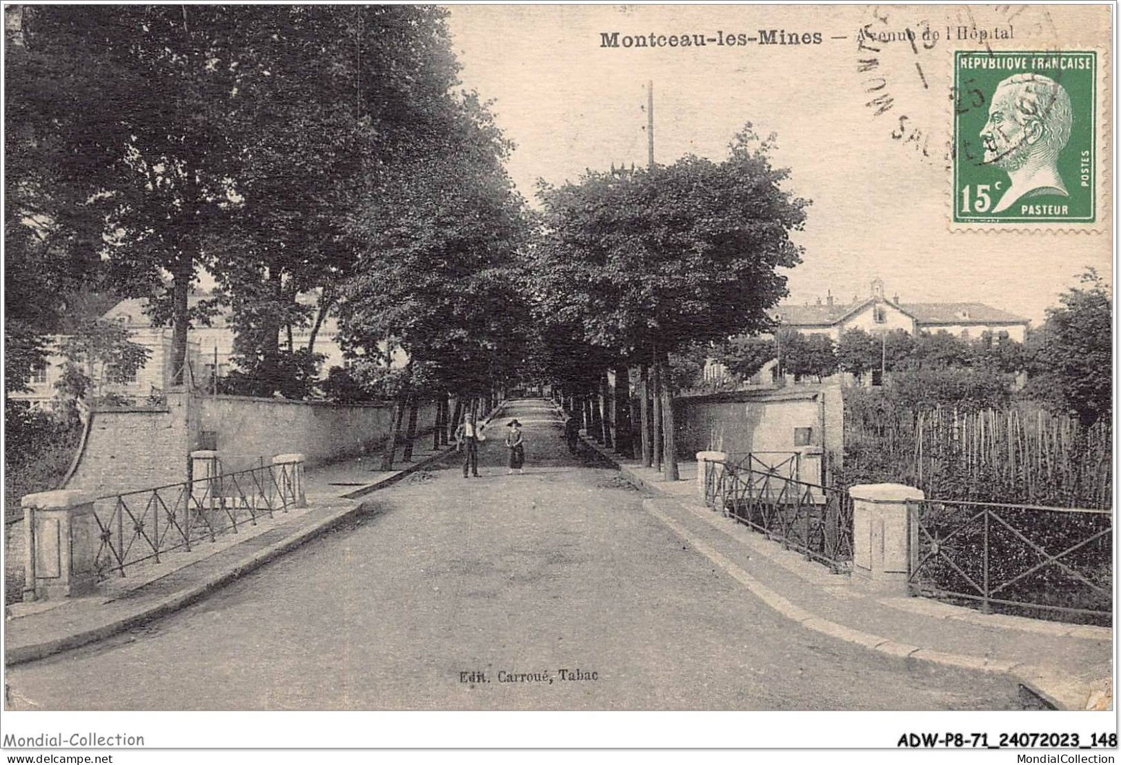 ADWP8-71-0769 - MONTCEAU-LES-MINES - Avenue De L'hôpital  - Montceau Les Mines