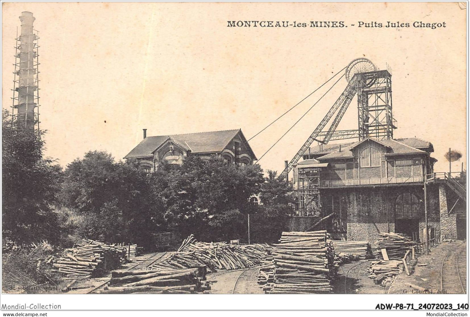 ADWP8-71-0765 - MONTCEAU-LES-MINES - Puits Jules Chagot  - Montceau Les Mines