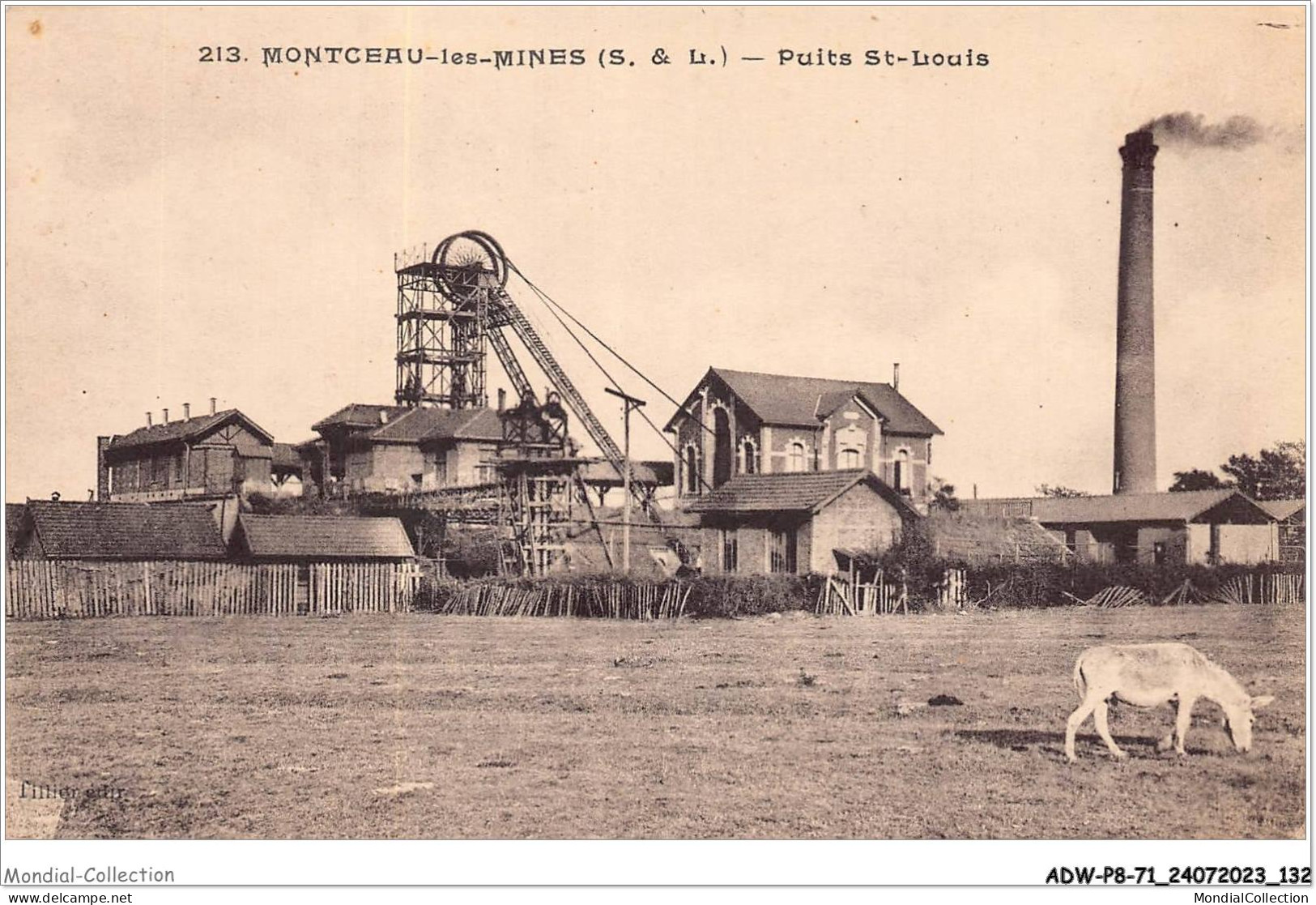 ADWP8-71-0761 - MONTCEAU-LES-MINES - Puits Saint-louis  - Montceau Les Mines