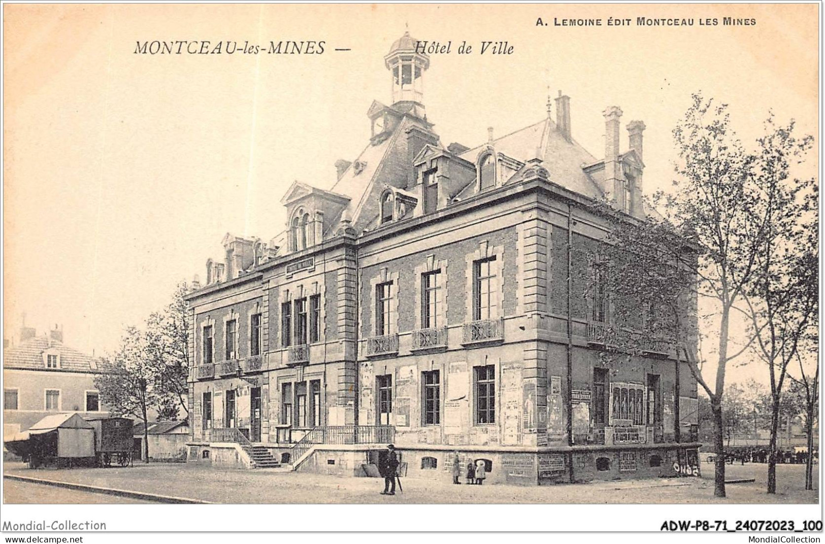 ADWP8-71-0745 - MONTCEAU-LES-MINES - Hôtel De Ville  - Montceau Les Mines