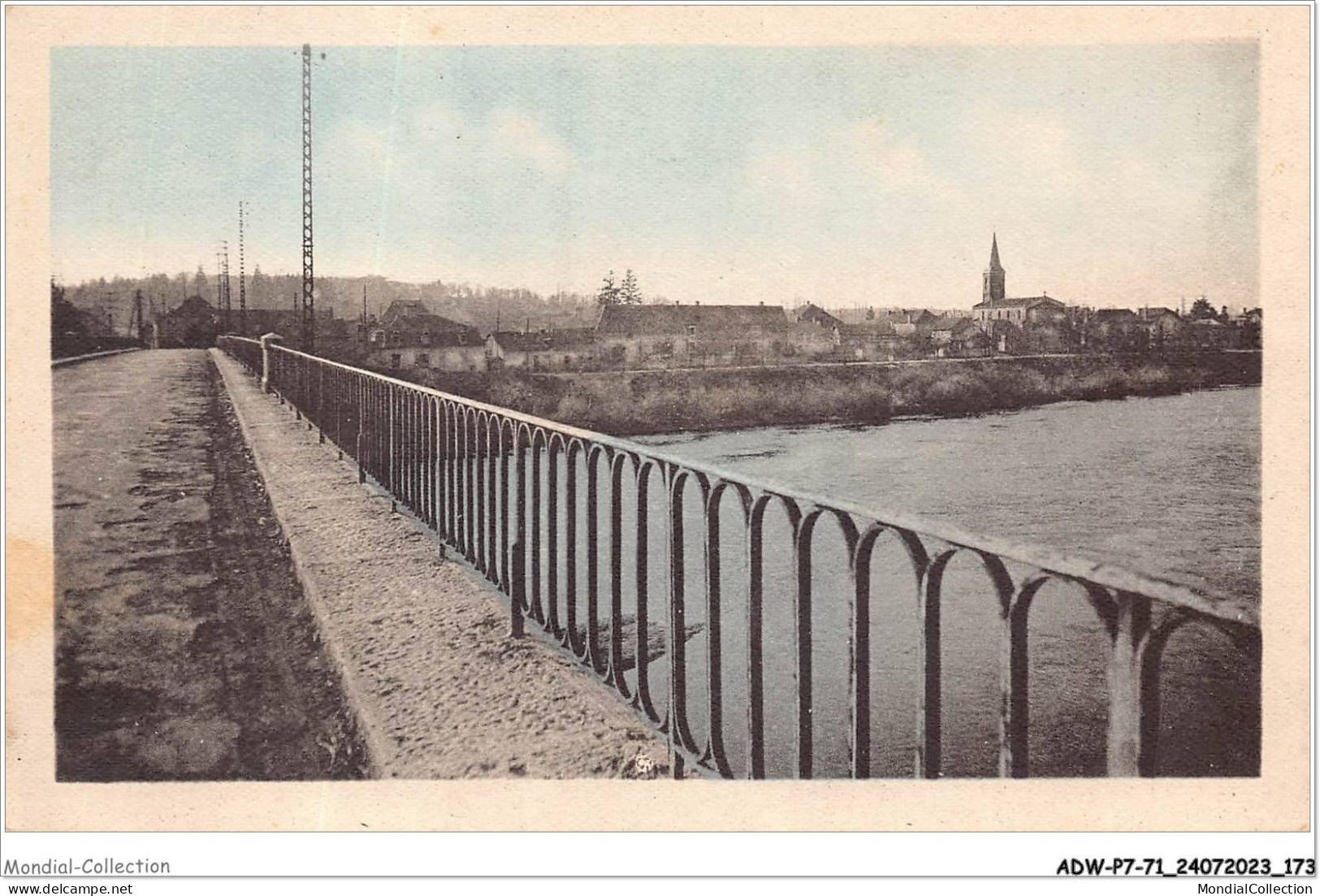 ADWP7-71-0685 - MARCIGNY - Le Pont Sur La Loire  - Charolles