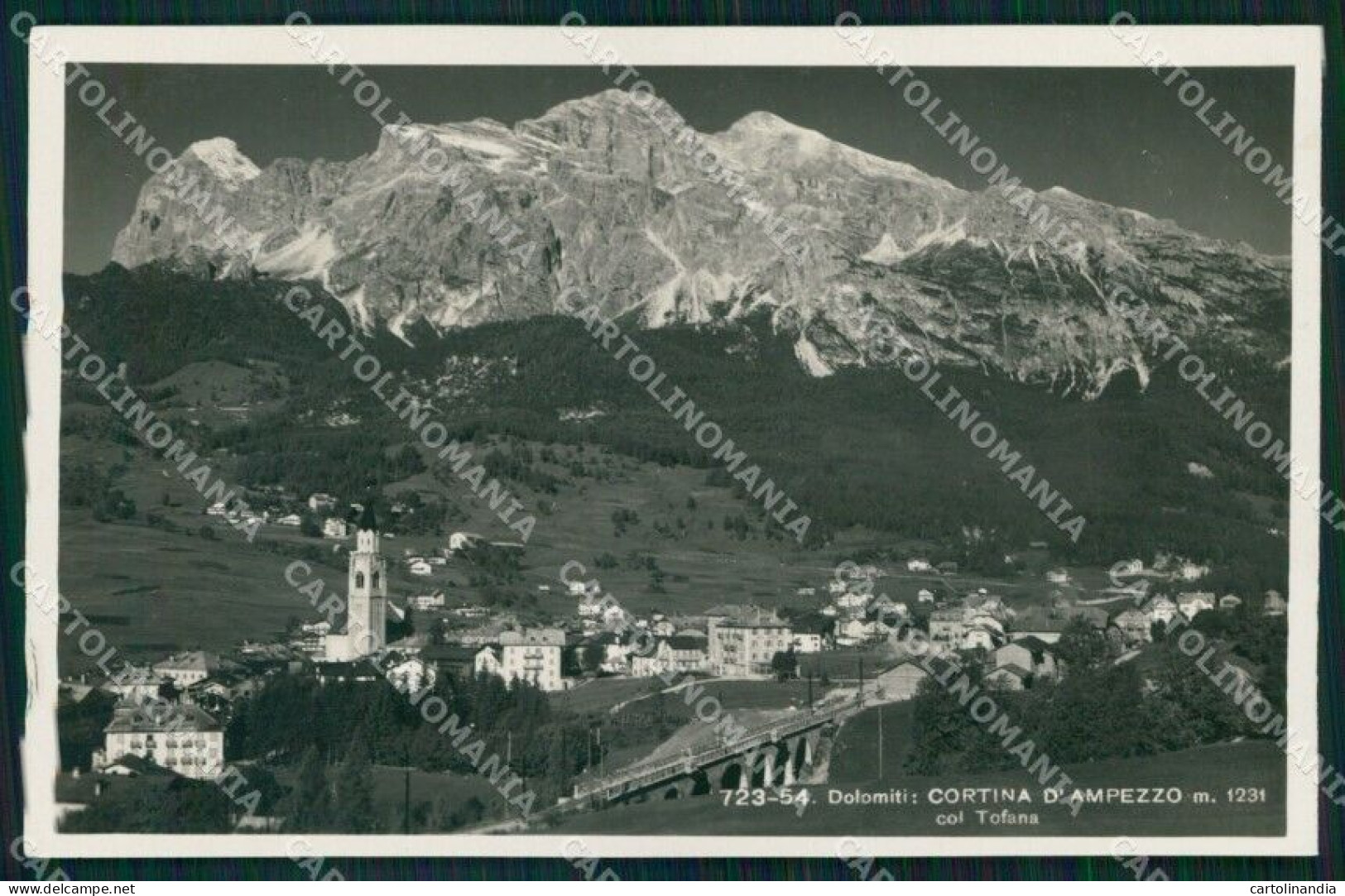 Belluno Cortina D'Ampezzo Monte Tofana Franzl 723 54 Foto Cartolina MX3514 - Belluno