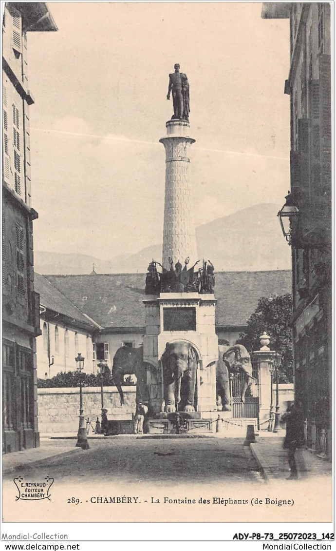 ADYP8-73-0717 - CHAMBERY - La Fontaine Des éléphants - De Boigne  - Chambery