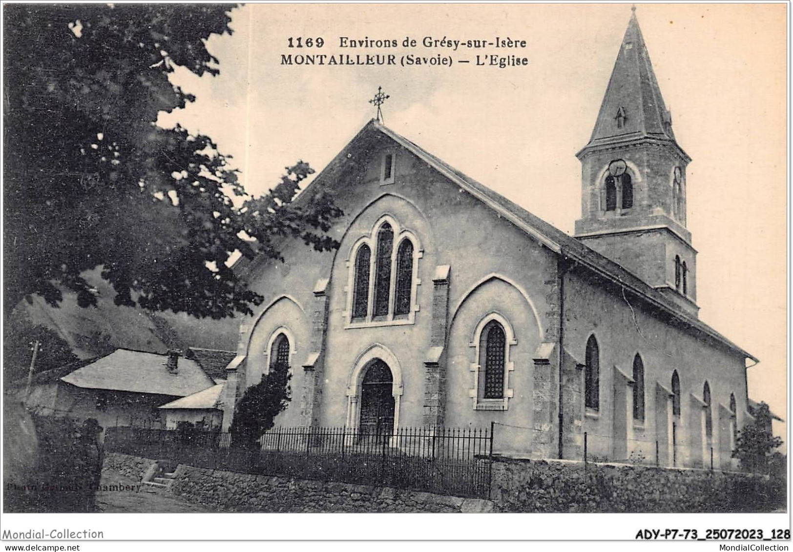 ADYP7-73-0622 - GRESY-SUR-ISERE - Montailleur - L'église  - Gresy Sur Isere