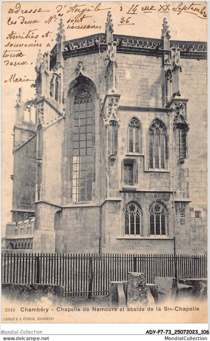 ADYP7-73-0611 - CHAMBERY - Chapelle De Nemours Et Abside De La Ste-chapelle  - Chambery