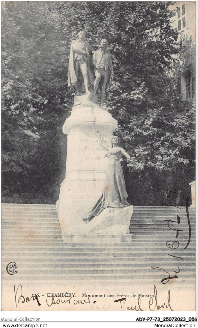 ADYP7-73-0586 - CHAMBERY - Monument Des Frères De Maistre  - Chambery