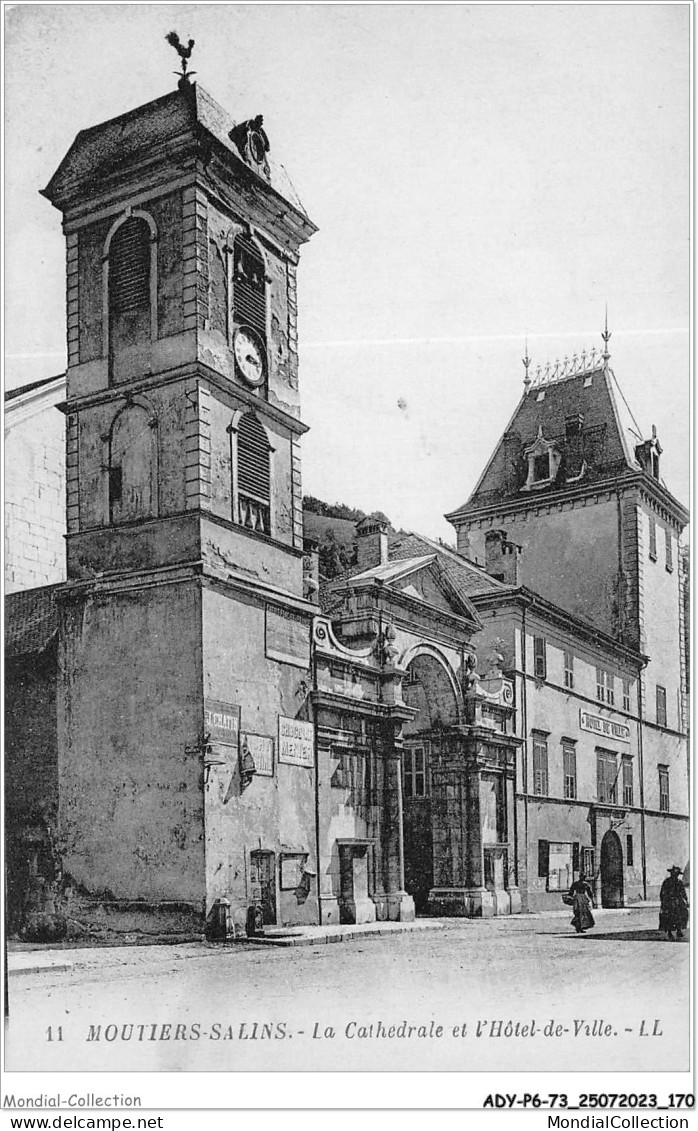 ADYP6-73-0546 - MOUTIERS-SALINS - La Cathédrale Et L'hôtel De Ville  - Moutiers