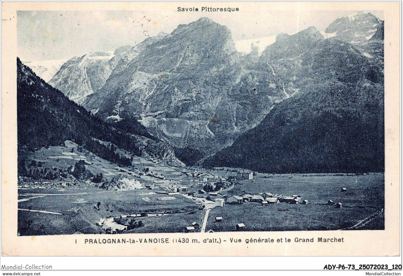 ADYP6-73-0521 - PRALOGNAN-LA-VANOISE - Vue Générale Et Le Grand Marchet  - Pralognan-la-Vanoise