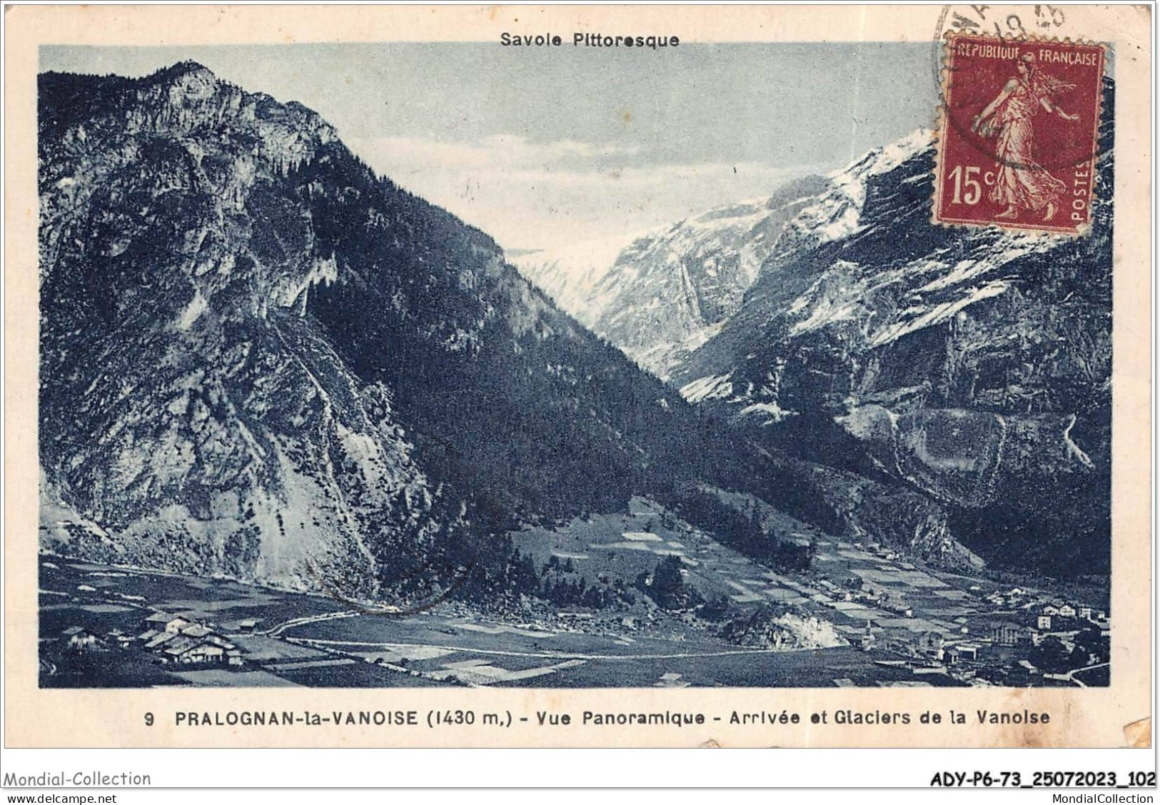 ADYP6-73-0512 - PRALOGNAN-LA-VANOISE - Vue Panoramique - Arrivée Et Glaciers De La Vanoise  - Pralognan-la-Vanoise