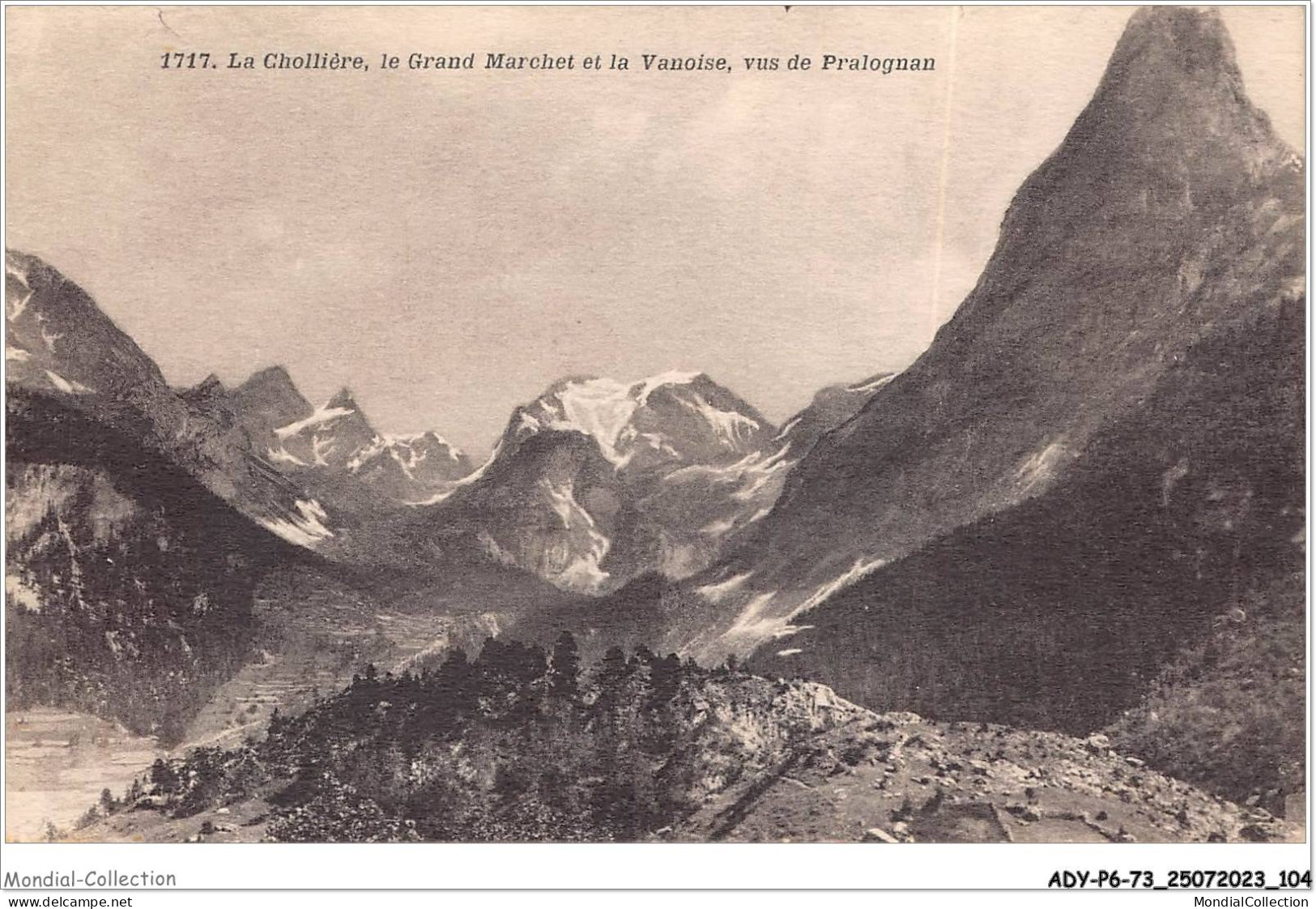 ADYP6-73-0513 - La Chollière - Le Grand Marchet Et La Vanoise - Vus De PRALOGNAN - Pralognan-la-Vanoise