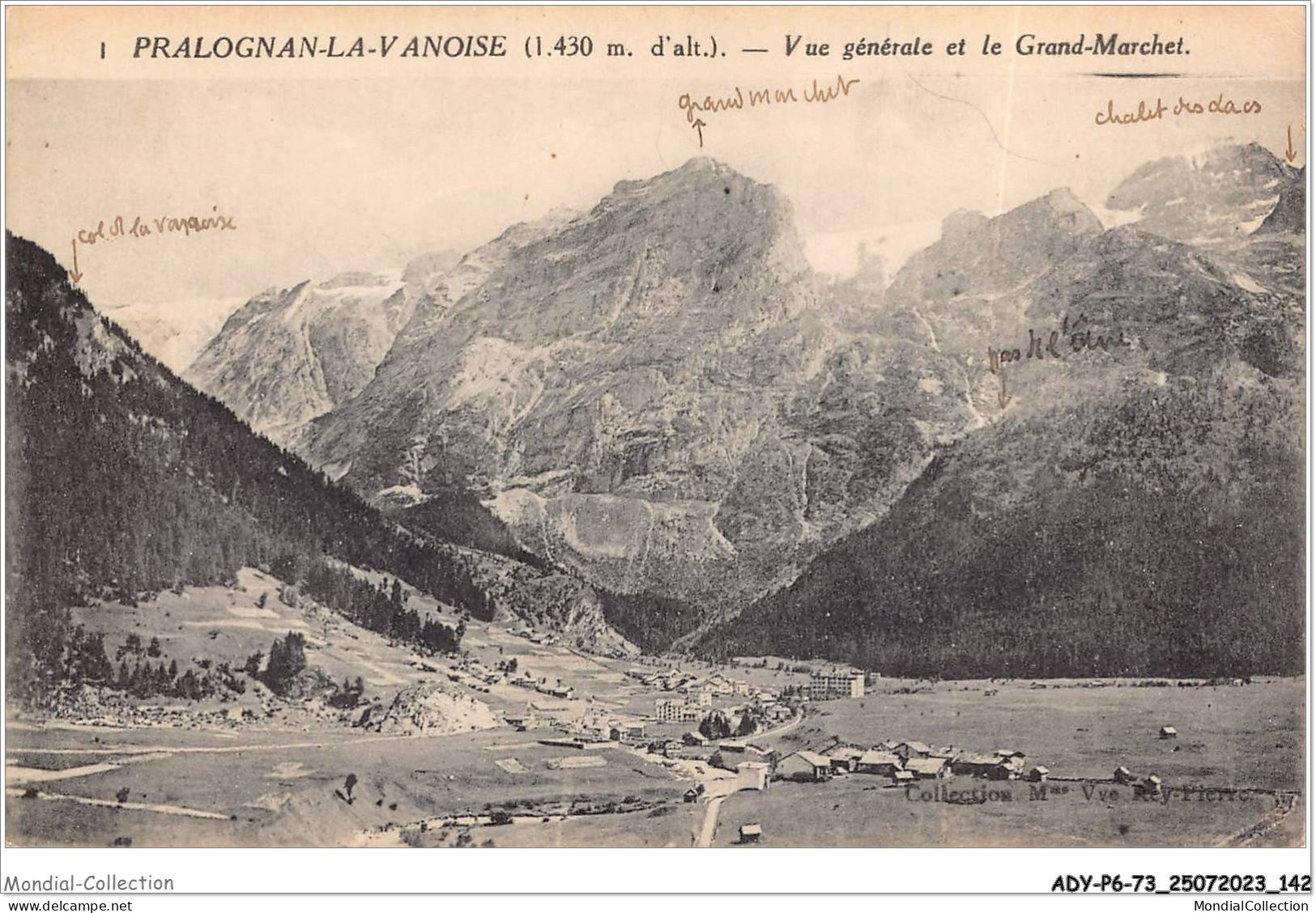 ADYP6-73-0532 - PRALOGNAN-LA-VANOISE - Vue Générale Et Le Grand-marchet  - Pralognan-la-Vanoise