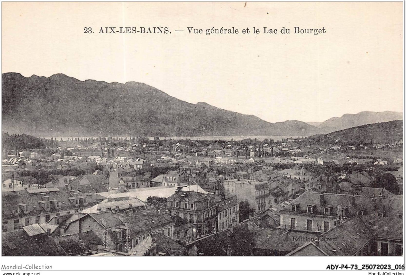 ADYP4-73-0280 - AIX-LES-BAINS - Vue Générale Et Le Lac Du Bourget  - Aix Les Bains