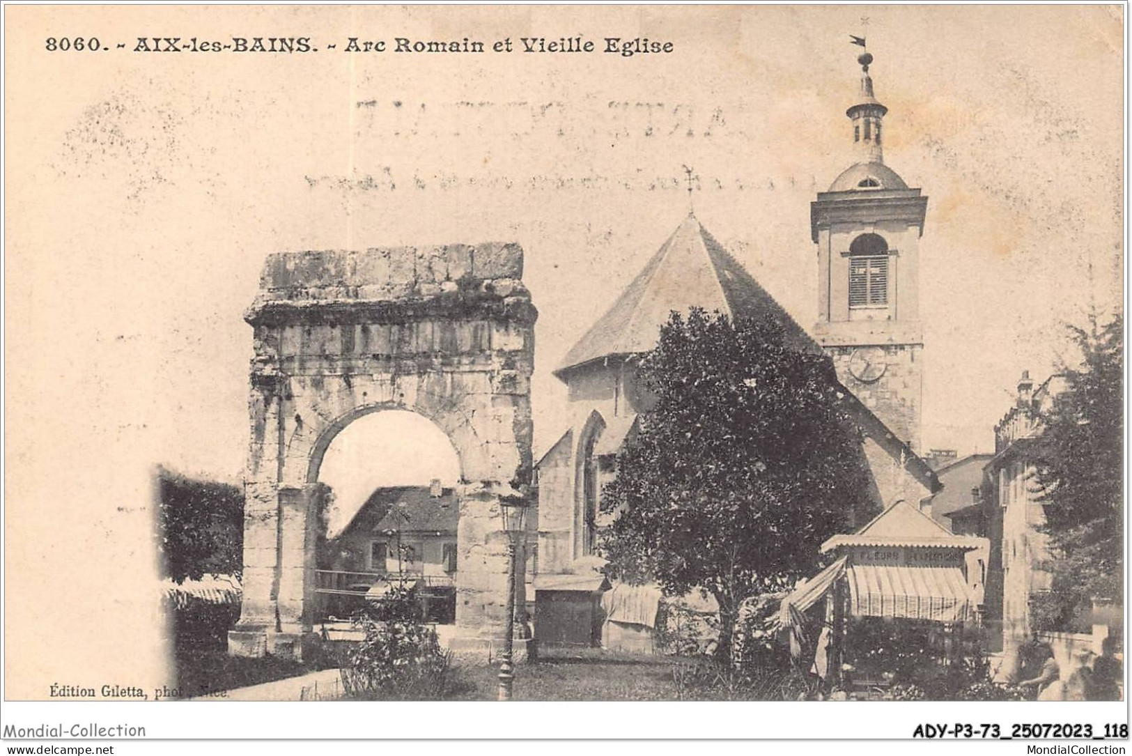 ADYP3-73-0246 - AIX-LES-BAINS - Arc Romain Et Vieille église  - Aix Les Bains