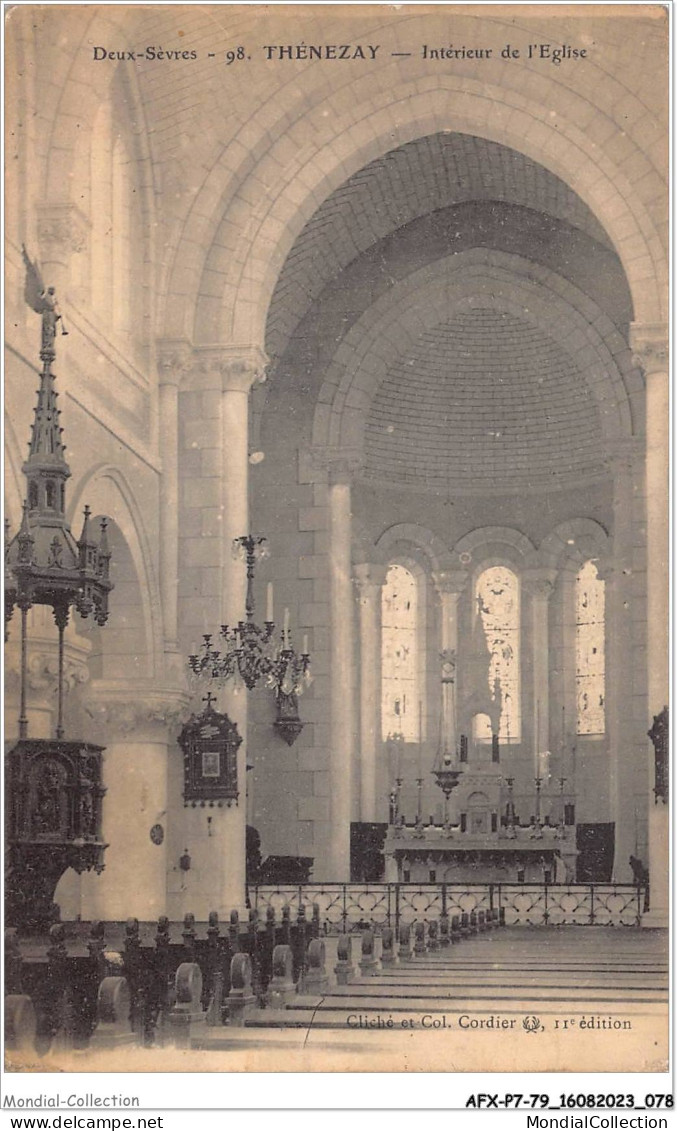 AFXP7-79-0595 - THENEZAY - Interieur De L'eglise - Thenezay