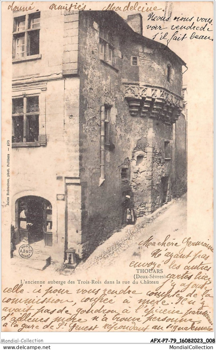 AFXP7-79-0560 - THOUARS - L'ancienne Auberge Des Trois-rois Dans La Rue Du Chateau - Thouars