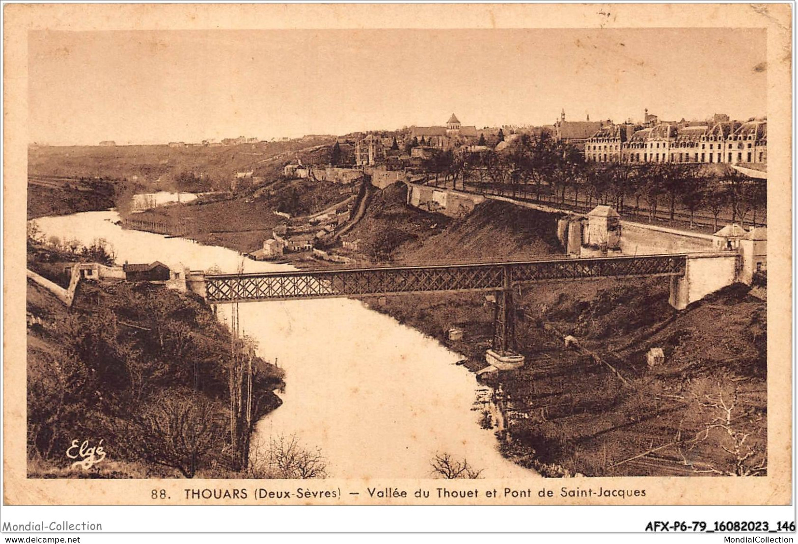 AFXP6-79-0526 - THOUARS - Vallee Du Thouet Et Pont De Saint-Jacques - Thouars