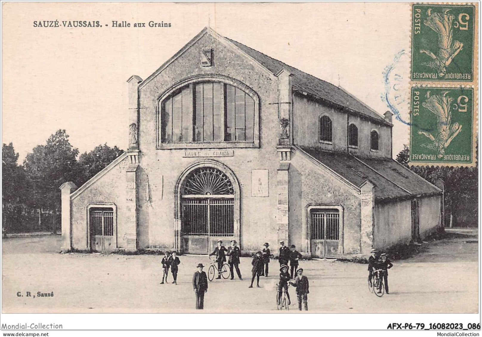 AFXP6-79-0496 - SAUZE-VAUSSAUS - Halle Aux Grains - Sauze Vaussais