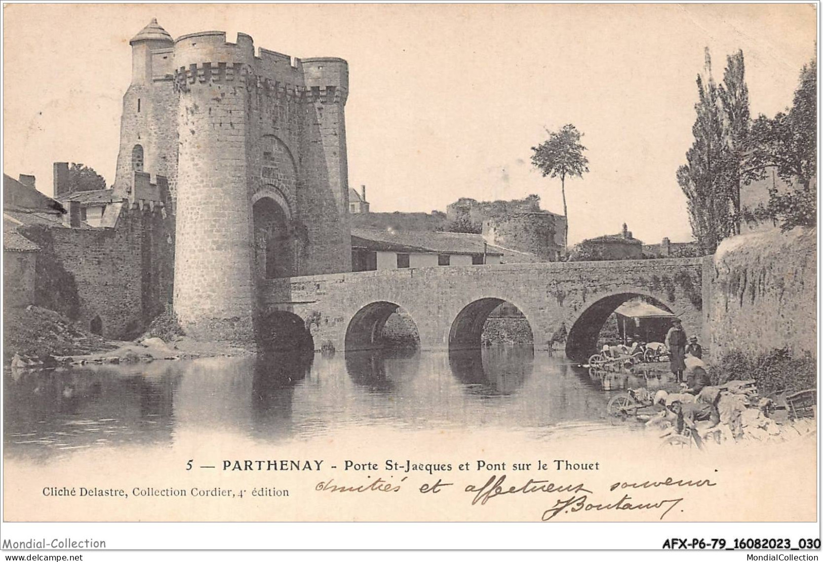 AFXP6-79-0468 - PARTHENAY - Porte ST-Jacques Et Pont Sur Le Thouet - Parthenay