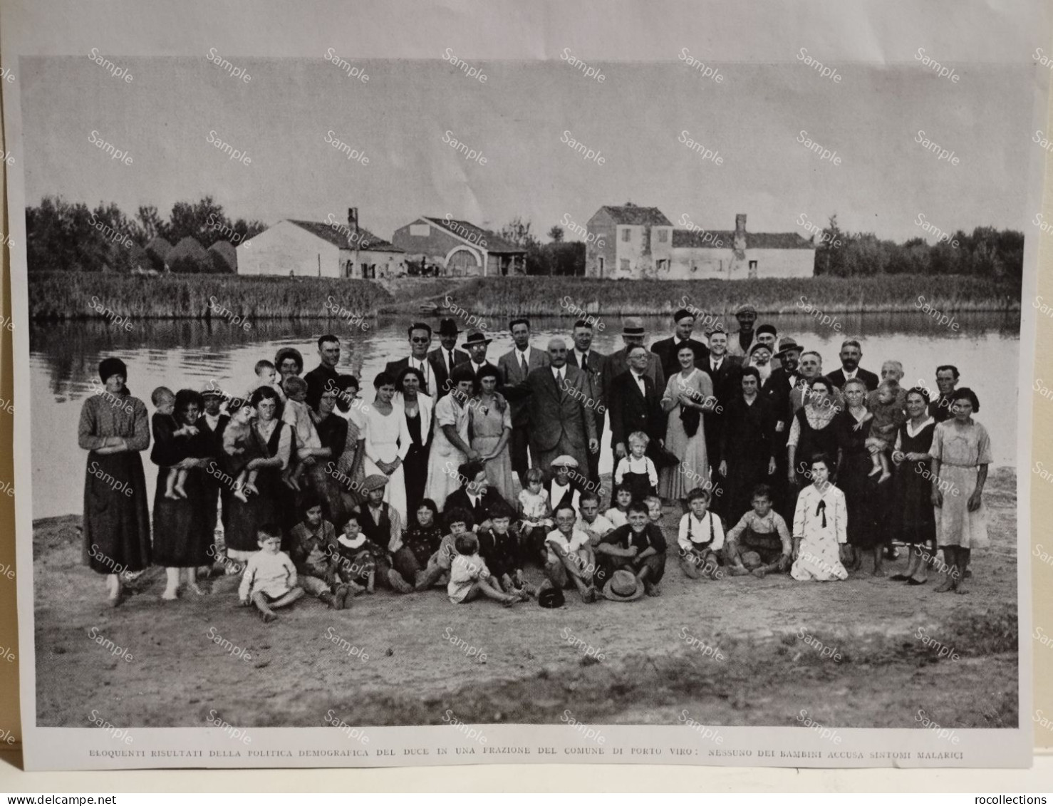 Ritaglio Libro 1934 Persone Frazione Di PORTO VIRO (Rovigo) - Sin Clasificación