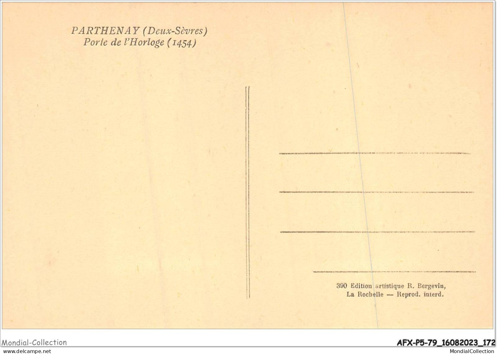 AFXP5-79-0448 - PARTHENAY - Porte De L'horloge  - Parthenay