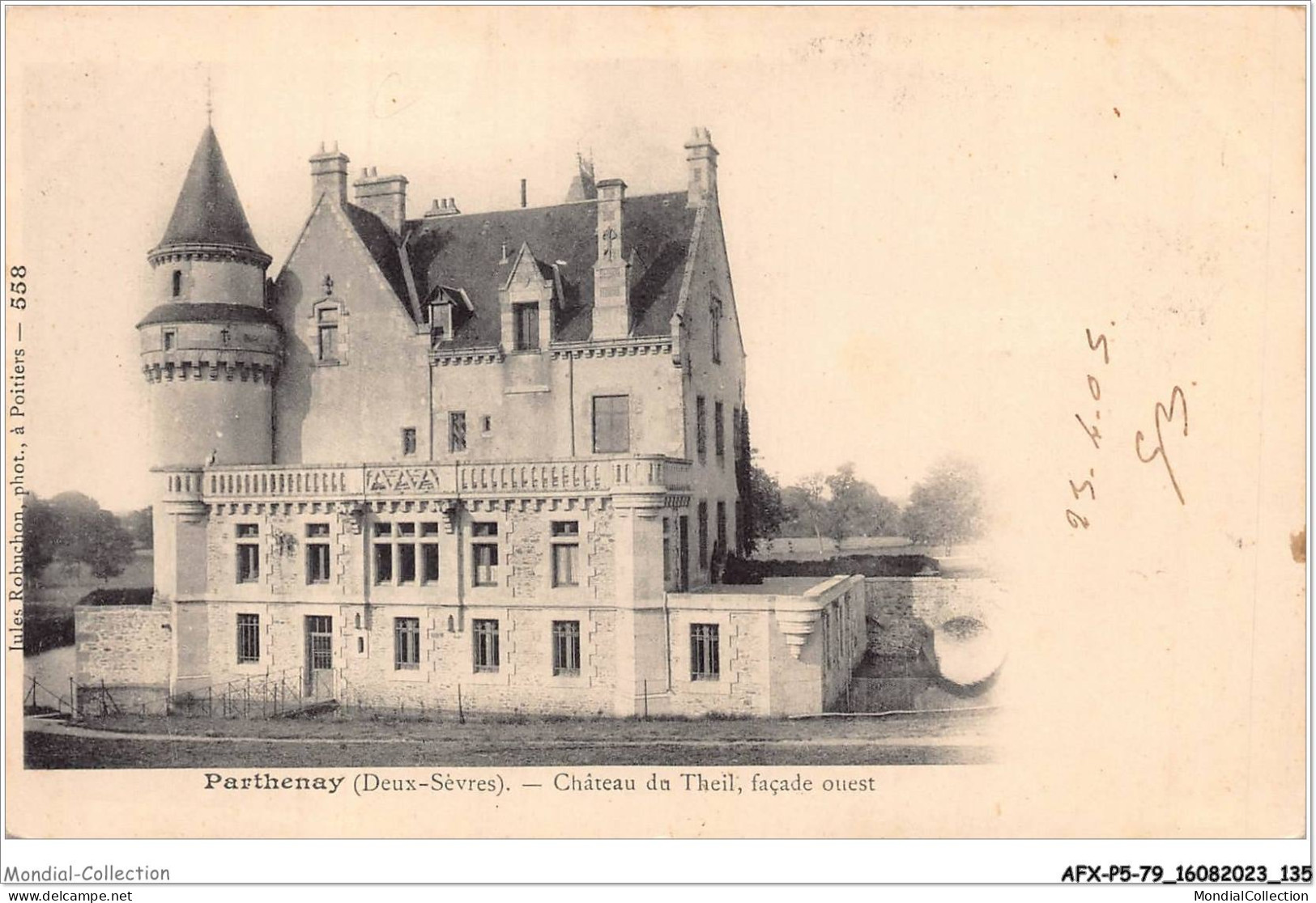 AFXP5-79-0430 - PARTHENAY - Chateau Du Theil - Facade Ouest - Parthenay