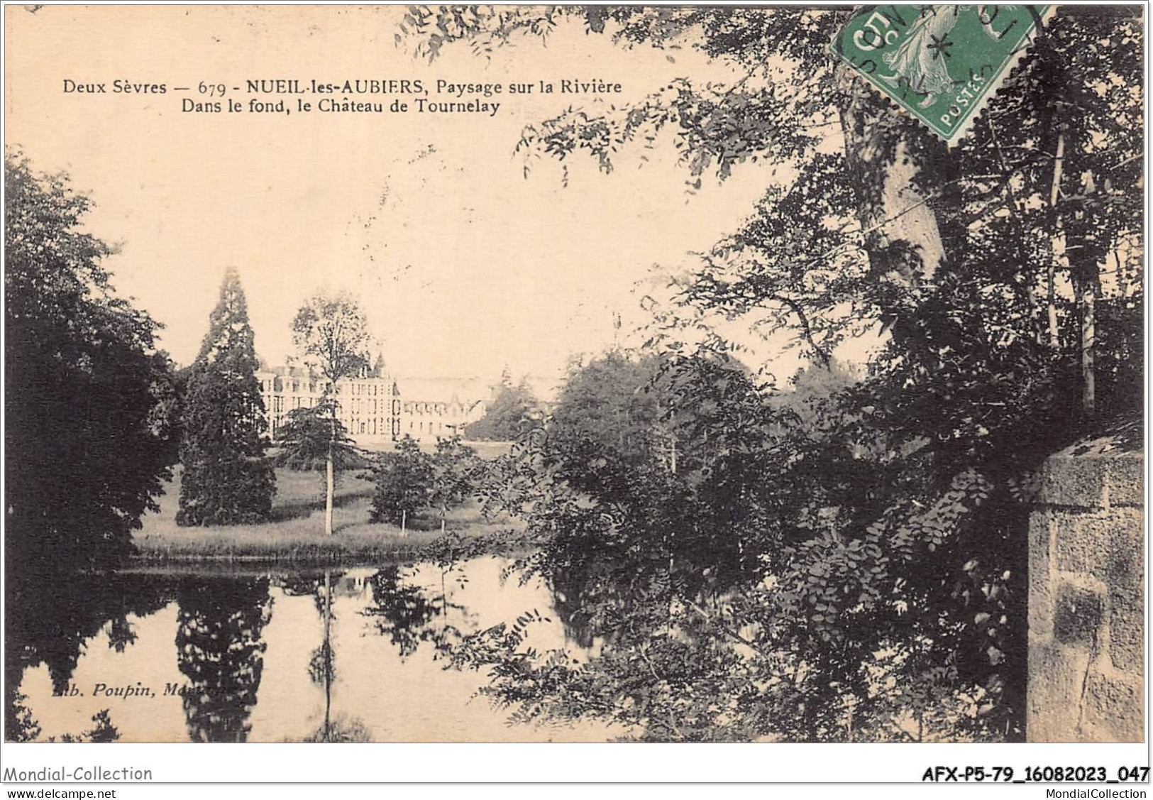 AFXP5-79-0386 - Deux-sevres - NEUIL-LES-AUBIERS - Paysage Sur La Riviere - Dans Le Fond - Le Chateau De Tournelay - Bressuire