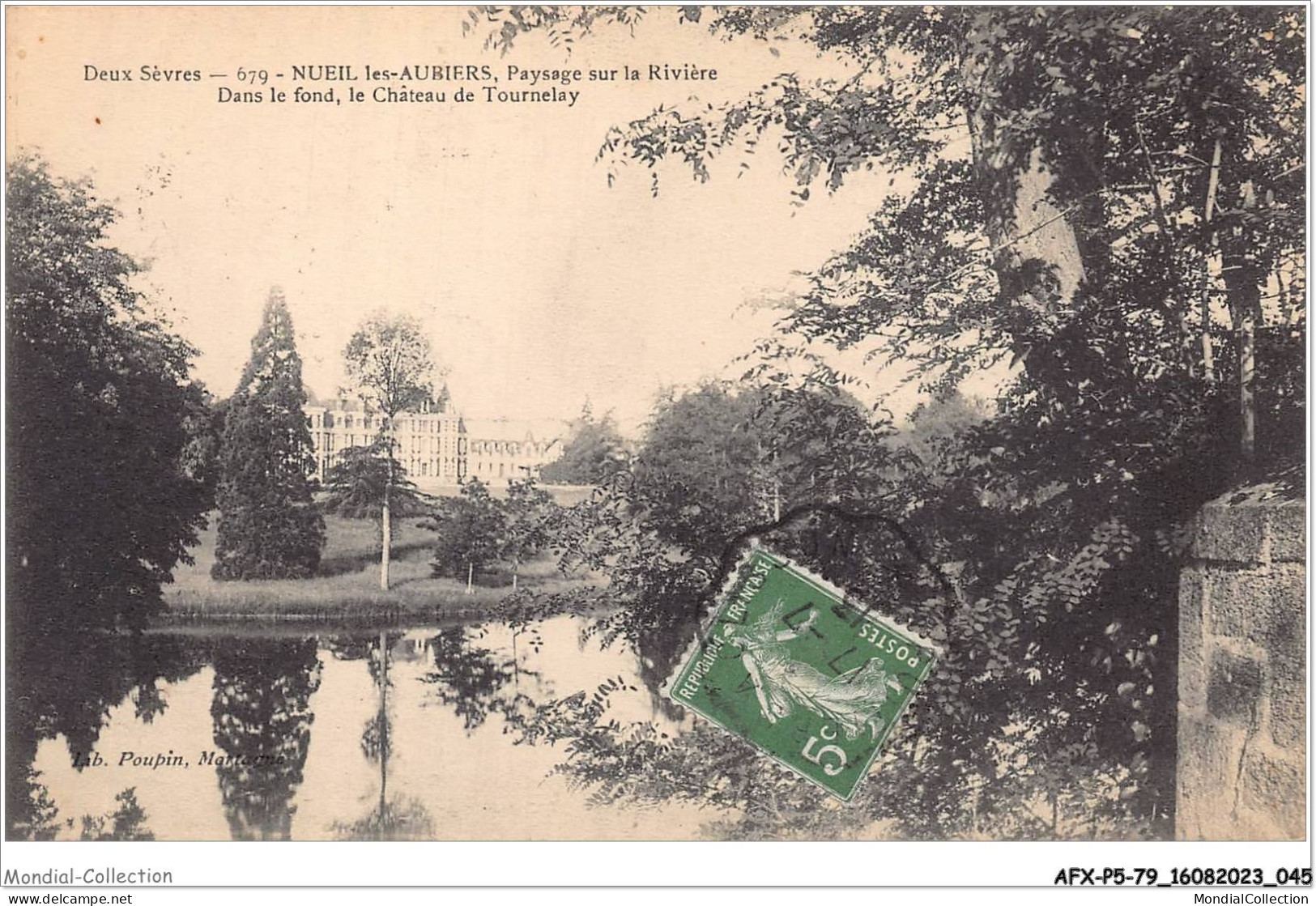 AFXP5-79-0385 - Deux-sevres - NEUIL-LES-AUBIERS - Paysage Sur La Riviere - Dans Le Fond - Le Chateau De Tournelay - Bressuire