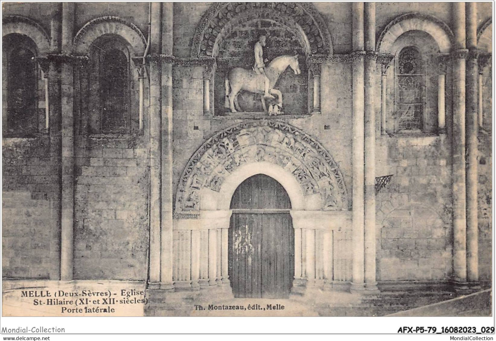 AFXP5-79-0377 - MELLE - Eglise St-Hilaire - Porte Laterale - Melle