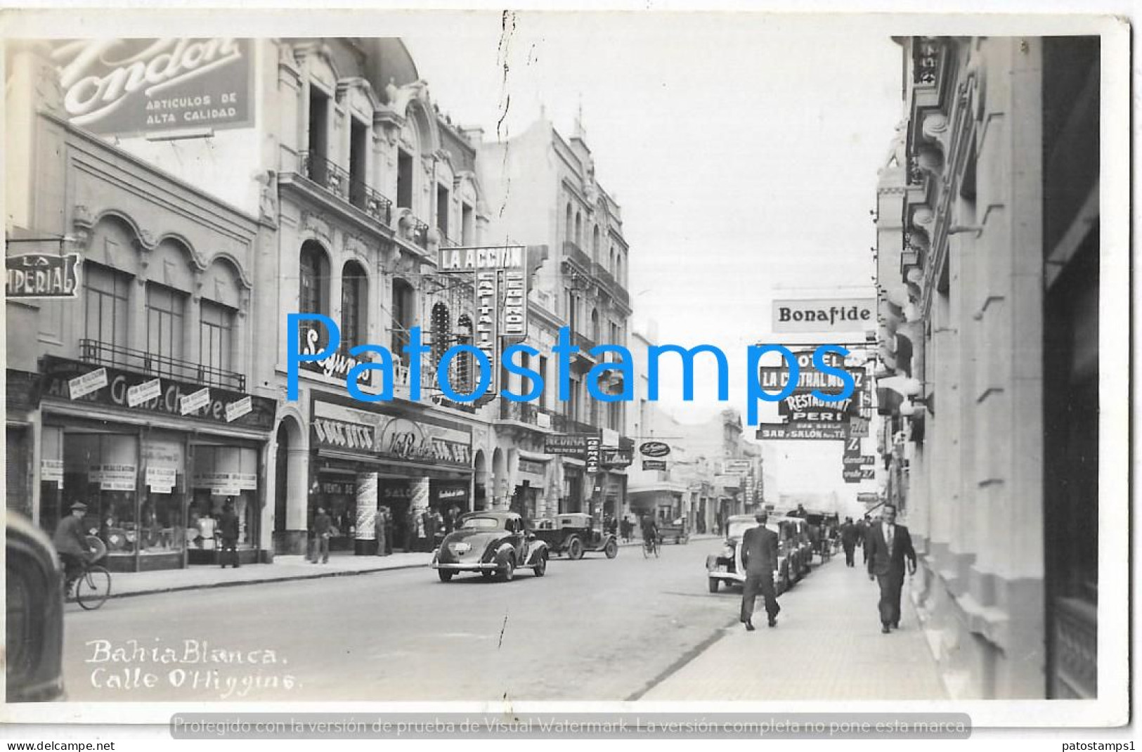 227602 ARGENTINA BUENOS AIRES BAHIA BLANCA STREET CALLE O'HIGGINS POSTAL POSTCARD - Argentinië