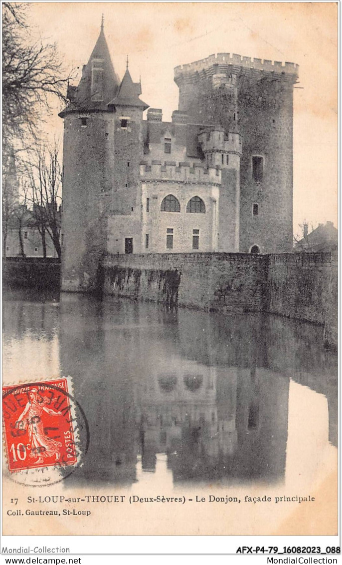 AFXP4-79-0320 - SAINT-LOUP-SUR-THOUET - Le Donjon - Facade Principale - Saint Loup Lamaire