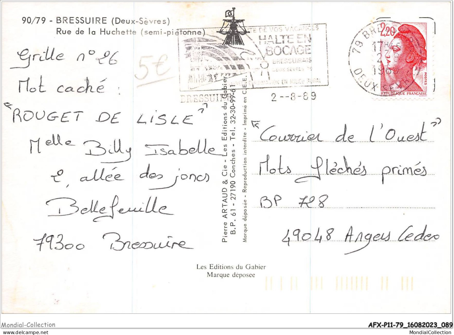 AFXP11-79-0927 - BRESSUIRE - Rue De La Huchette - Bressuire