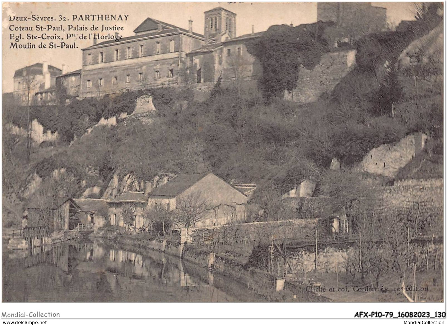 AFXP10-79-0880 - PARTHENAY - Coteau St-Paul - Palais De Justice - Eglise Ste-croix - Parthenay