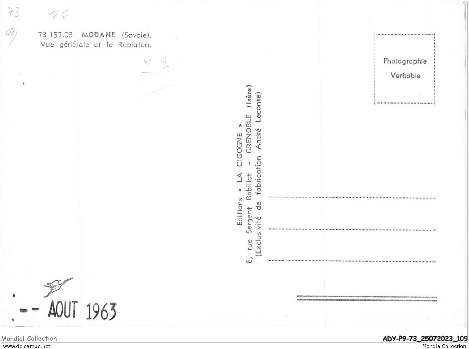 ADYP9-73-0802 - MODANE - Vue Générale Et Le Replaton  - Modane