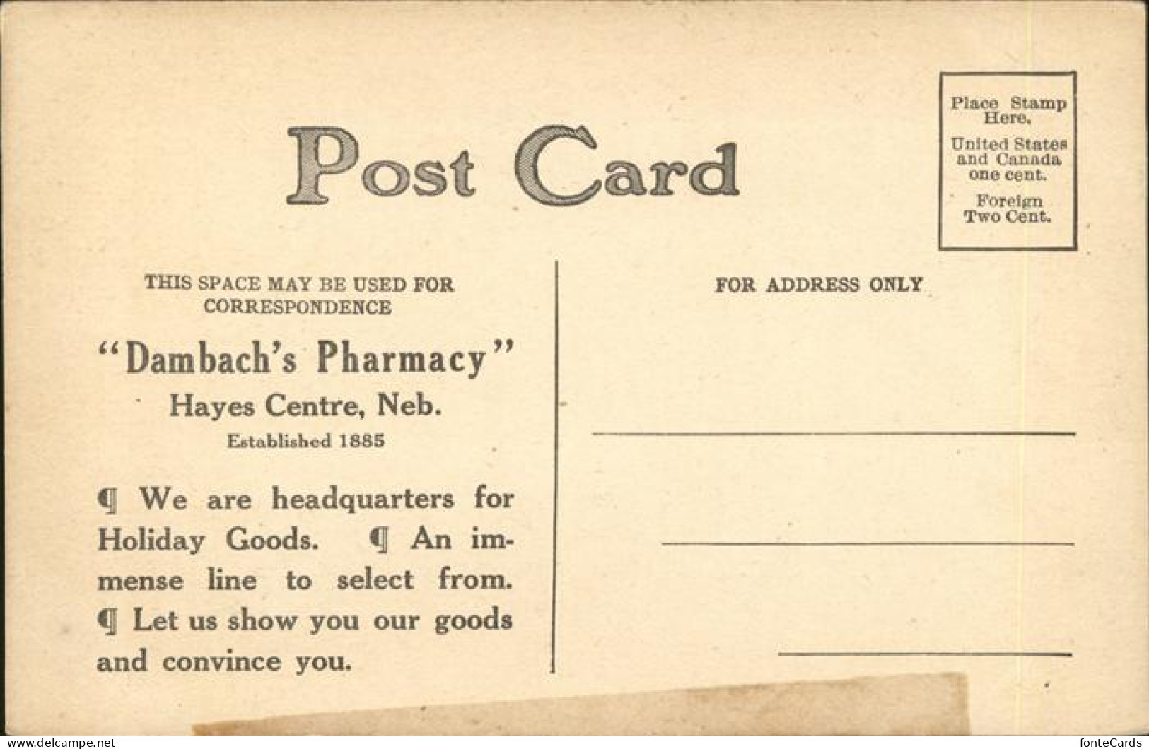 41243553 Nebraska Dambachs Pharmacy Hayes Centre - Sonstige & Ohne Zuordnung