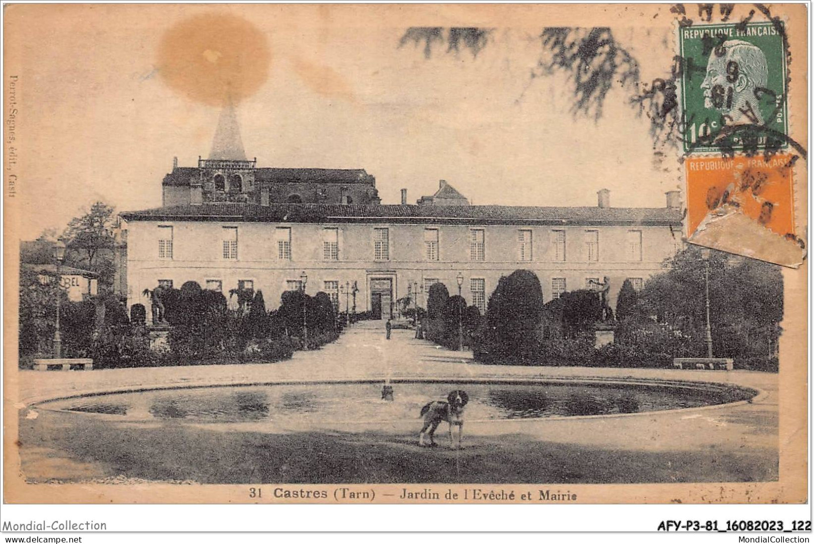 AFYP3-81-0243 - CASTRES - Tarn - Jardin De L'évêché Et Mairie  - Castres