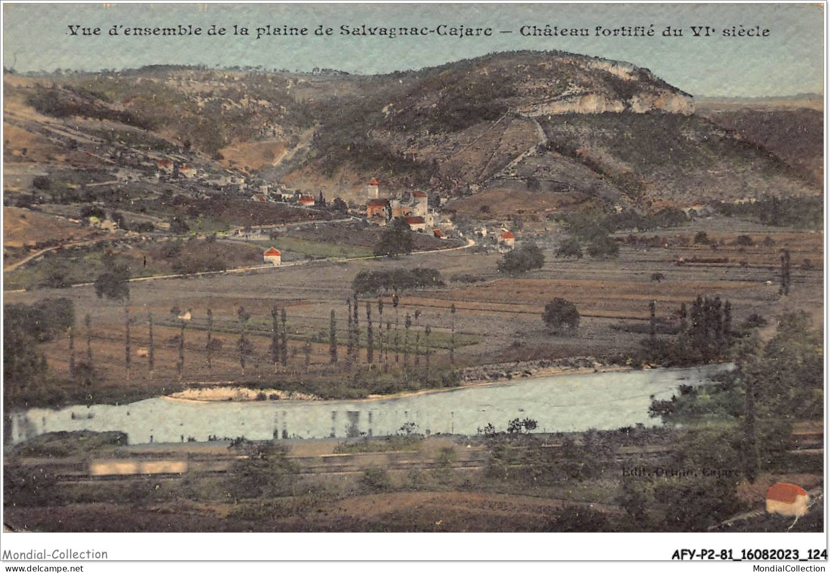 AFYP2-81-0150 - Vue D'ensemble De La Plaine De Salvagnac-Cajarc - Château Fortifié Du VIe Siècle  - Salvagnac