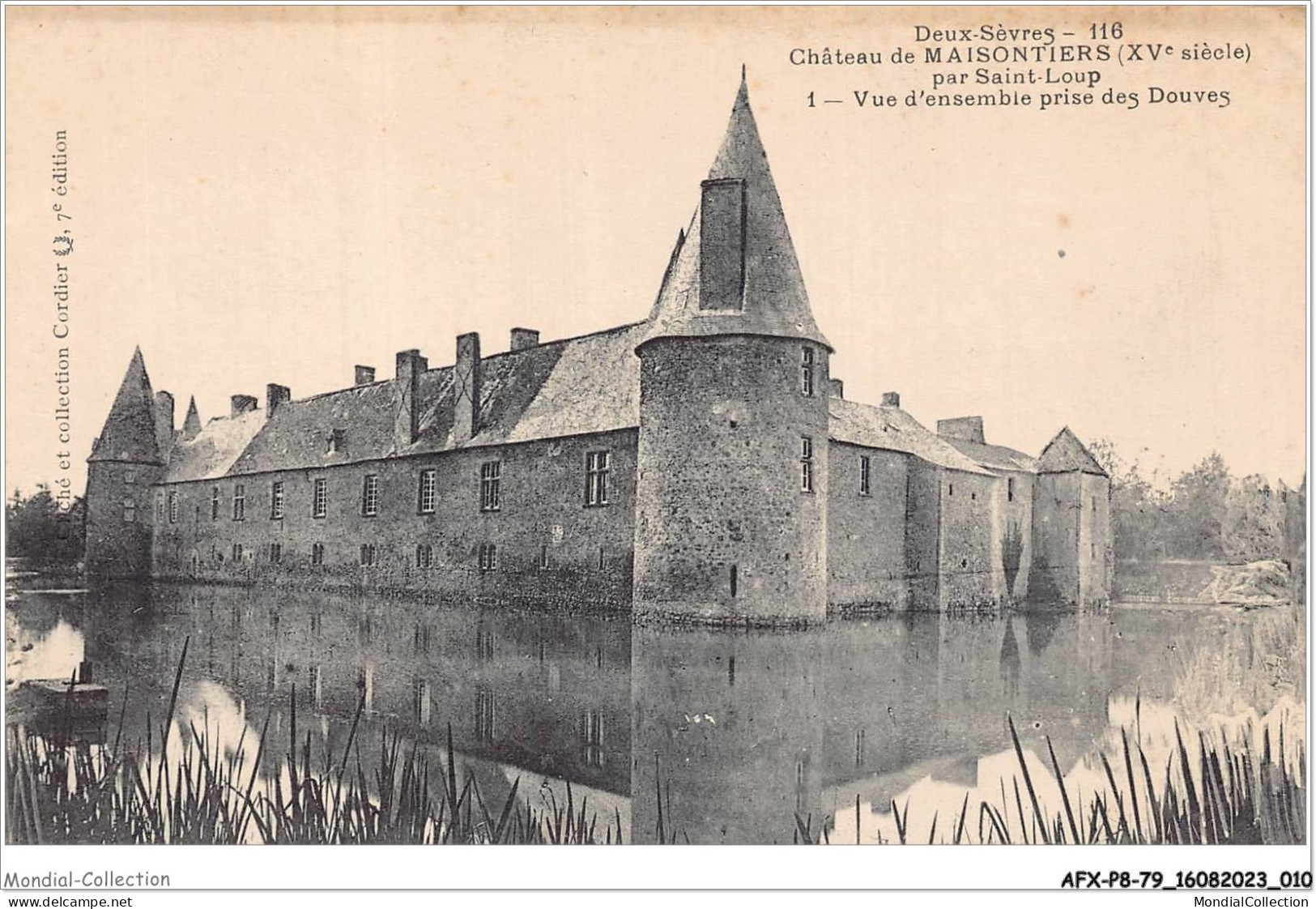 AFXP8-79-0653 - Chateau De Maisontiers Par ST-LOUP - Vue D'ensemble Prise Des Douves - Saint Loup Lamaire