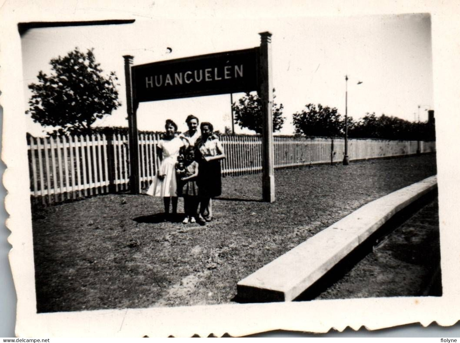 Huanguelen - Photo Ancienne - Le Quai De La Gare ? - Argentine Argentina - 7x9 Cm - Argentina