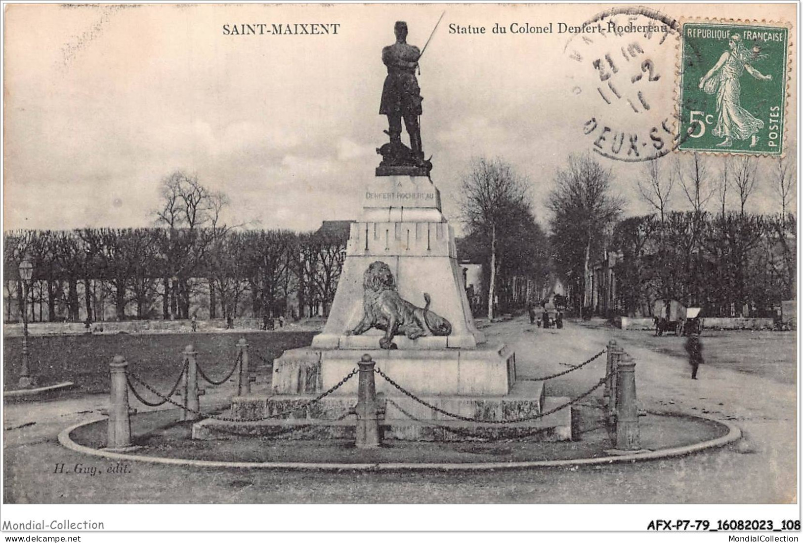 AFXP7-79-0610 - ST-MAIXENT - Statue Du Colonel Denfert-rochereau - Saint Maixent L'Ecole