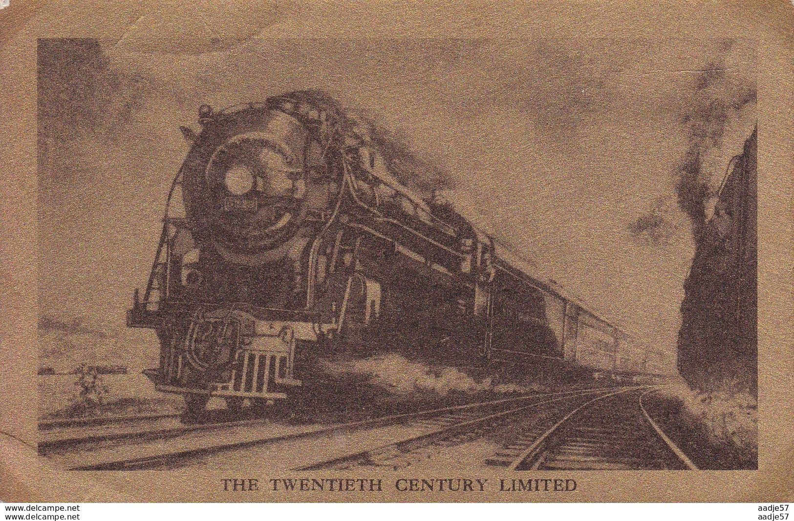 20th Century Limited See Backsite Of Card - Treni