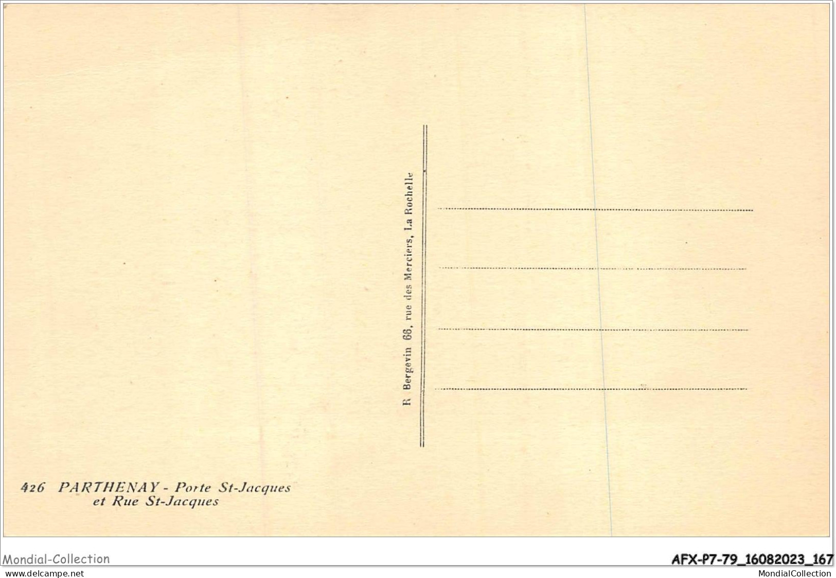 AFXP7-79-0639 - PARTHENAY - Porte St-Jacques Et Rue St-Jacques - Parthenay